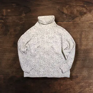 80s 아일랜드제 터틀 스웨터 오버 사이즈 빅 실루엣