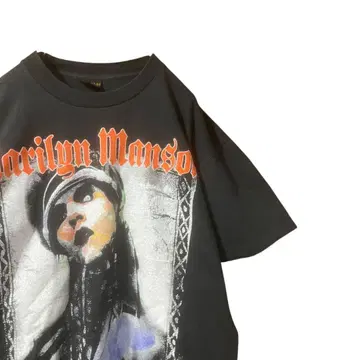 Marilyn Manson 마릴린 맨슨 프린트 T셔츠 블랙