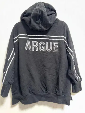 ENVYM 앙비 ARGUE 자수 빅 후드티 집업 블랙 프리