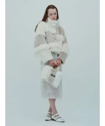 FURFUR 리버서블 에코 퍼 블루종