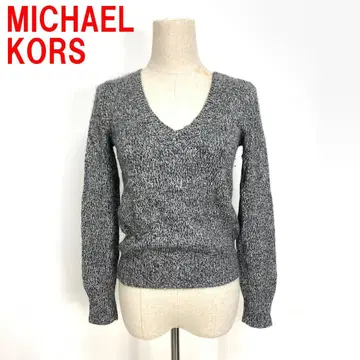 A7289 마이클코어스 긴팔 니트 스웨터 실크 캐시미어 그레이 4