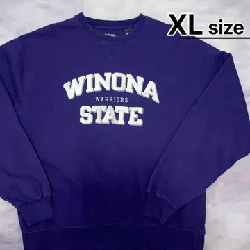 USA 구제 의류 맨투맨 XL 퍼플 칼리지 GEAR FOR SPORTS