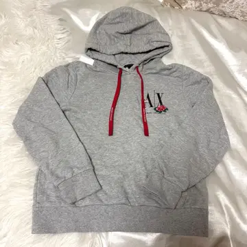 Armani Exchange 그레이 플라워 프린트 후드티 S 사이즈