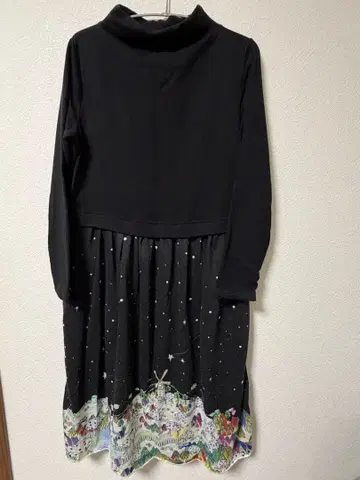 새상품급 Scloar 긴팔 무릎 기장 원피스 블랙