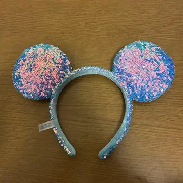 미키마우스형 스팽글 머리띠