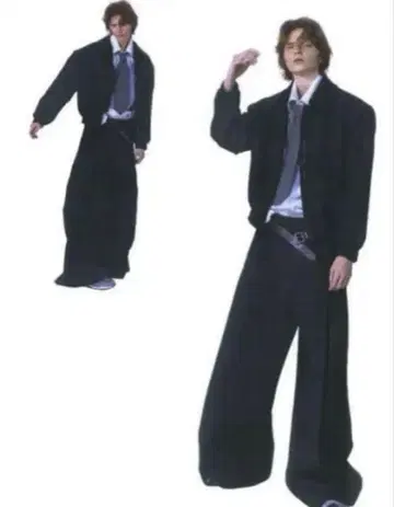 Fax copy express 와이드 슬랙스 블랙 S 사이즈