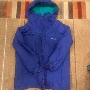 90's mont-bell 마운틴 파카 L 보라색 x 터콰이즈 x 핑크