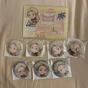 마루쿠지 Aloha vibes 주술회전 나나미 켄토 대길 캔 배지 7개