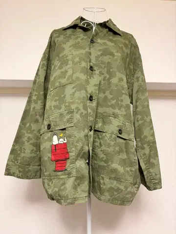 ZARA TRF x PEANUTS 콜라보 카모플라주 자켓 M 사이즈