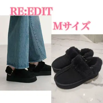 리디 스티치 무스탕 숏부츠 블랙 M