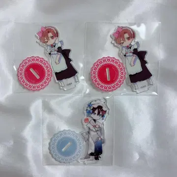 하레루야 베이비 x 훼미리마트 아크릴 스탠드 트레이딩 3종 세트