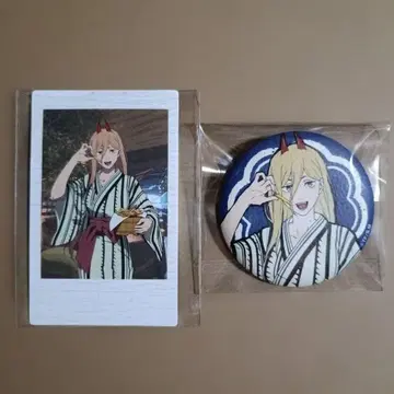 체인소 맨 극락탕 캔뱃지 폴라샷 파워