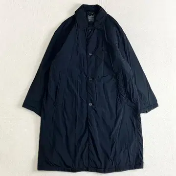 무인양품 muji 충전솜 스텐카라 코트 세탁 가능 블랙 L 사이즈 발수