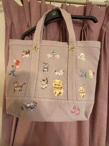 yukiemon 페타페타 시리즈 아기 고양이 도감 캔버스 백