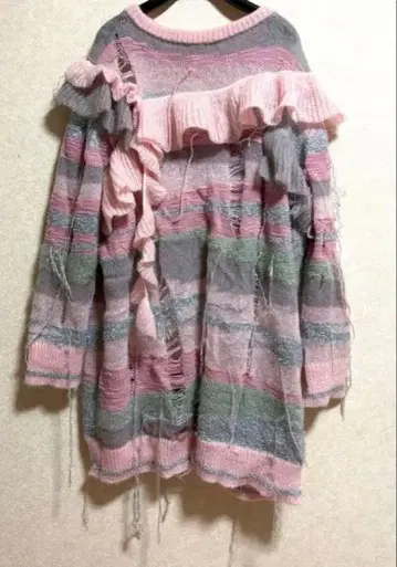 rurumu: 모헤어 니트 원피스 핑크