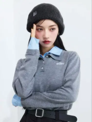 eimy istoire 더블 컬러 디자인 니트