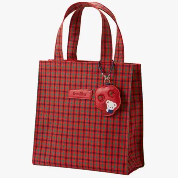 패밀리아 토트 빨간색 소