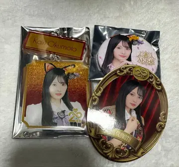 AKB48 오쿠모토 카이리 아크릴 키링 캔뱃지 스티커