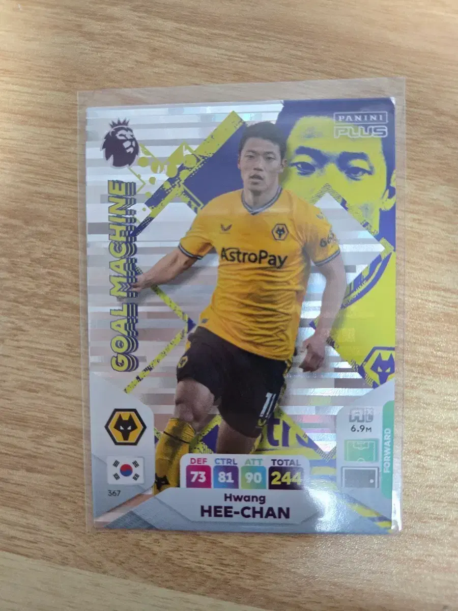 파니니 황희찬 축구 카드