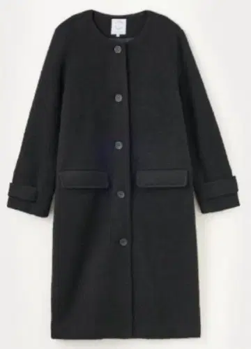 SEASONREASON 아우터 블랙 롱 코트 빅 사이즈 4L