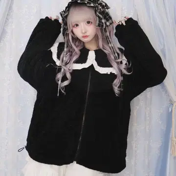 Whinny 유키코 캔디 아우터 Whinny 블랙 블랙 지뢰