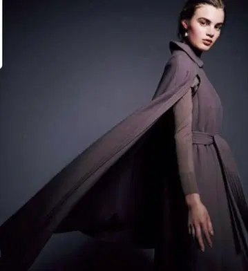 셀포드 케이프 롱 코트 36