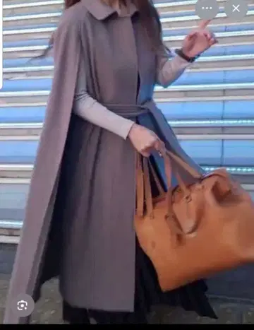 새상품급 셀포드 롱 망토 코트 36