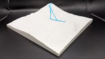 후지산 모형 1/50000 20cm 사방 요시다 루트