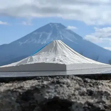 후지산 모형 1/50,000 20cm 사방 요시다 루트