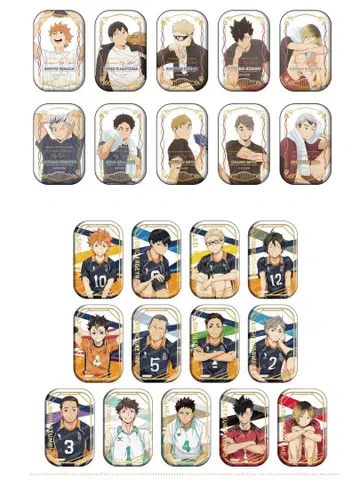 하이큐 스퀘어 캔뱃지 쿨다운 오스와리 세트