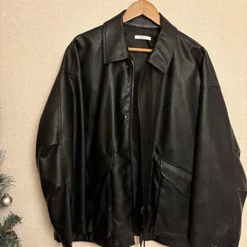 WYOM 블랙 가죽 자켓 사이즈 5
