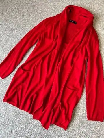 DONNE DA SOGNO 여성용 코트 겉옷 M 사이즈 레드 익명