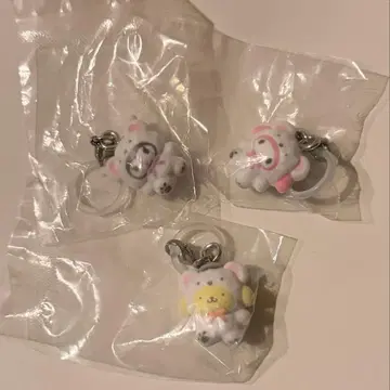 산리오 포근포근 스노우 표시 액세서리 3개