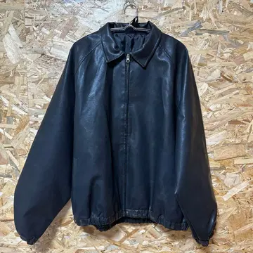 페이크 레더 재킷 싱글