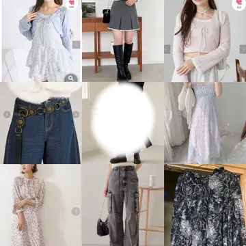 의류 7벌 + 벨트 묶음 판매