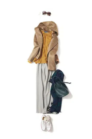 투모로우랜드 GALERIE VIE 릴랙스 울 팬츠 키쿠치 쿄코