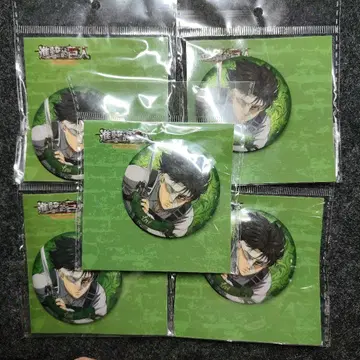 진격의 거인 리바이 캔뱃지 중국 한정 5세트