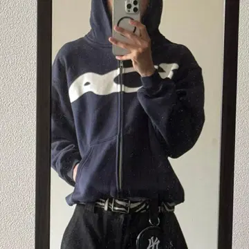 ida sply 지퍼 후드티 XS 네이비