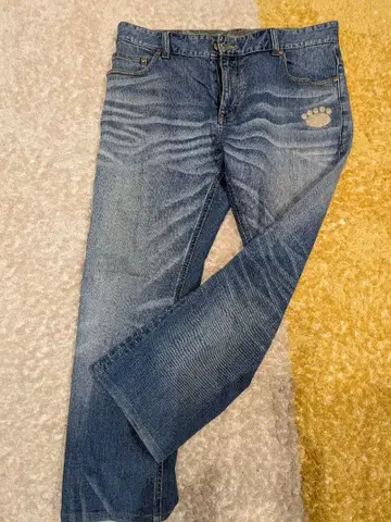 팬디에스타 재팬 웅묘근제 청바지 36인치 데미지 가공