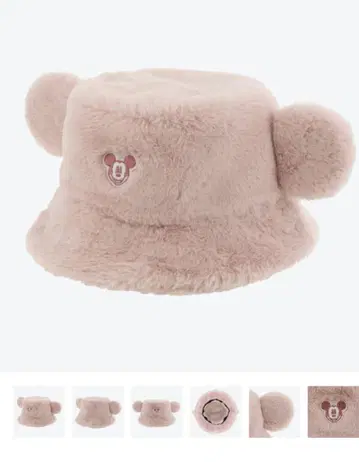 미키 귀 달린 퍼 햇 58cm