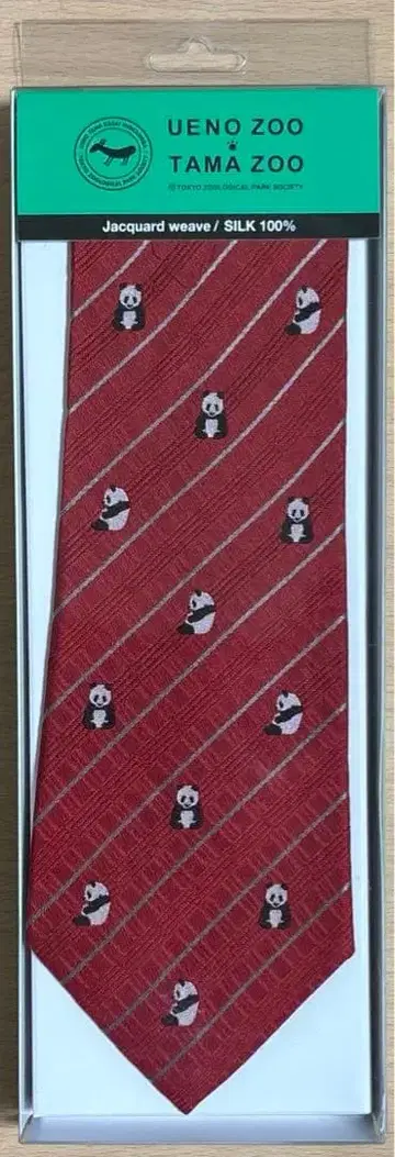 [ 미개봉 새상품 ] 팬더 넥타이 빨간색
