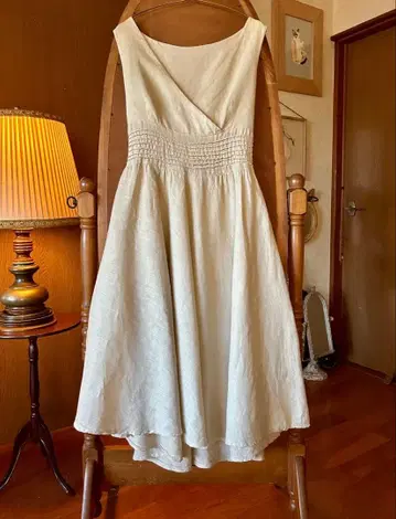 70s 80s 유럽 프랑스 해외 구제 빈티지 에이프런 원피스