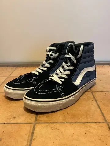 Vans Sk8-Hi 스케이트 하이 네이비/화이트