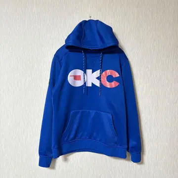 OKC 로고 파란색 후드티