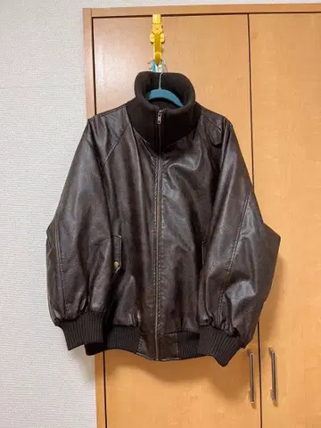 Java 다크 브라운 가죽 자켓
