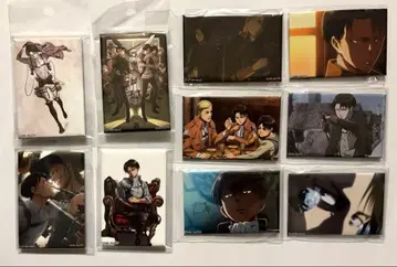 진격의 거인 리바이 200경 스퀘어 캔뱃지 종합 세트 3