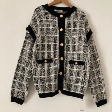 SNIDEL 가디건 미사용 새상품 택 포함 트위드 골드 버튼