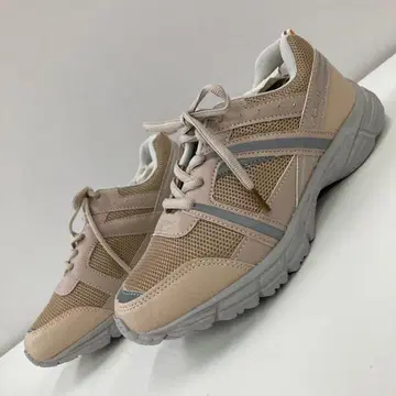 새상품 여성용 23.5cm 경량 스포츠 스니커즈 복숭아색 5264