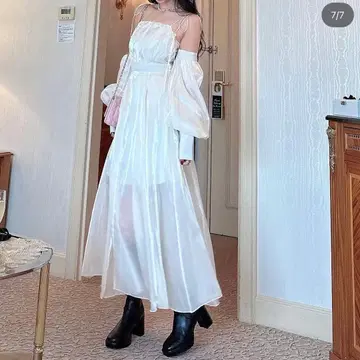 amerge. 아멜쥬 2way 글로시 원피스