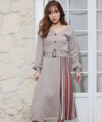 립서비스 니트 원피스 롱 원피스